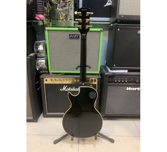Grass Roots G-LP-60C Les Paul Custom электрогитара, цвет черный, Корея USED