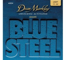 Dean Markley DM2034 Blue Steel Комплект струн для акустической гитары, латунь, 11-52