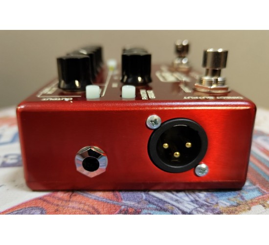 MXR M80 bass d.i.+ Brushed Red Limited Edition басовая педаль преамп + дисторшн, выставочный образец