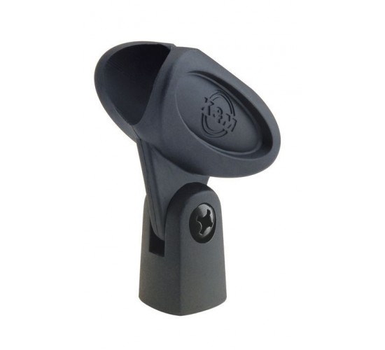 Konig & Meyer (K&M) 85035-000-55 эластичный держатель для микрофона, чёрный, 17-22 мм