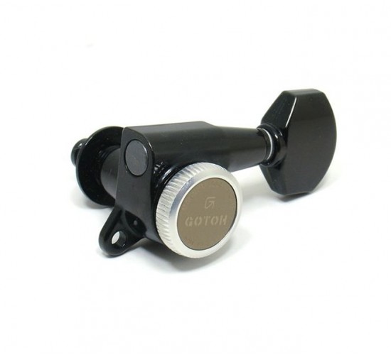 Gotoh SG381-MGT-07-B-L6 Колки для гитары 6л, локовые, черные