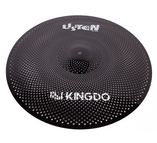 KingDo LISTEN SET 14«+16»+20" BLACK Комплект бесшумных барабанных сетчатых тарелок KingDo серии