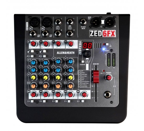Allen & Heath ZED-6FX микшерный пульт, выставочный образец