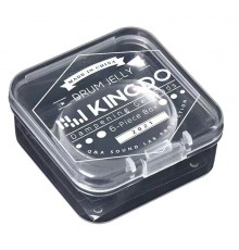 KingDo DRUM GEL Комплект из 6 прозрачных, гелевых демпферов для приглушения обертонов барабанов и та