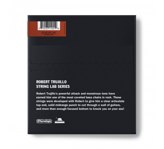Dunlop RTT45105T Robert Trujillo Комплект струн для бас-гитары, Custom Medium, нерж.сталь, 45-105
