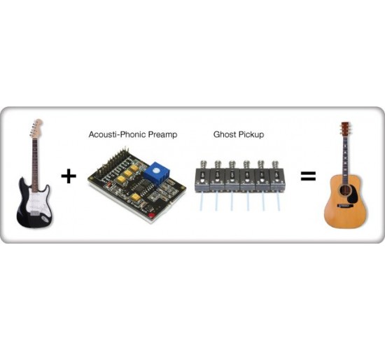 Graphtech PE-0240-00 GHOST ACOUSTI-PHONIC - преамп для гитары (базовый комплект) набор