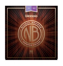D'Addario NB1152 Nickel Bronze Комплект струн для акустической гитары, Custom Light, 11-52