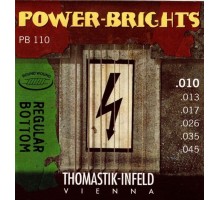 Thomastik PB110 Power-Brights Regular Bottom Комплект струн для электрогитары, 10-45