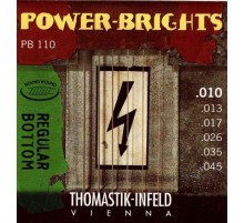 Thomastik PB110 Power-Brights Regular Bottom Комплект струн для электрогитары, 10-45