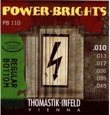 Thomastik PB110 Power-Brights Regular Bottom Комплект струн для электрогитары, 10-45