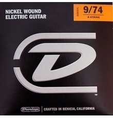 Dunlop DEN0974 комплект струн для 8-струнной электрогитары, никелированные, Light, 9-74