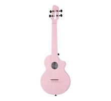 Foix SQ-U-PK Укулеле концертный, карбон, розовый, с чехлом
