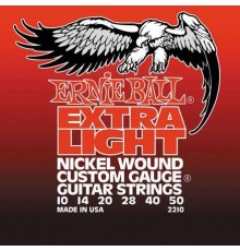 Ernie Ball 2210 струны для эл.гитары Nickel Wound Extra Light (10-14-20w-28-40-50)