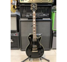Grass Roots G-LP-60C Les Paul Custom электрогитара, цвет черный, Корея USED
