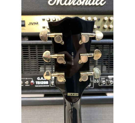 Grass Roots G-LP-60C Les Paul Custom электрогитара, цвет черный, Корея USED