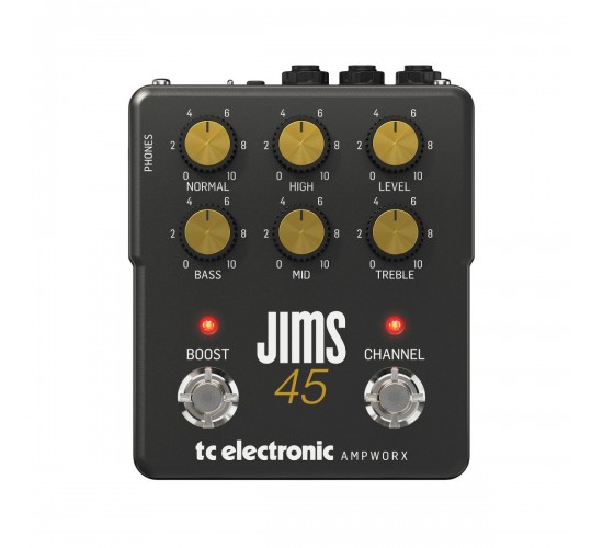 TC Electronic JIMS 45 PREAMP двухканальный гитарный преамп/предусилитель, винтажная серия