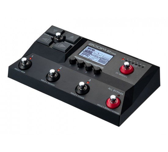 Zoom B2 FOUR процессор эффектов и эмулятор усилителя для бас-гитары