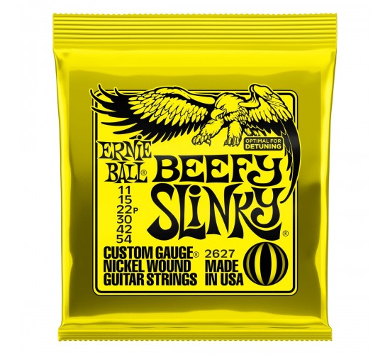 Ernie Ball 2627 струны для эл.гитары Nickel Wound Beefy Slinky (11-15-22p-30-42-54)