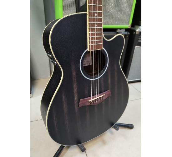 Sevillia IWC-235 MTBK TA трансакустическая гитара с вырезом, цвет черный