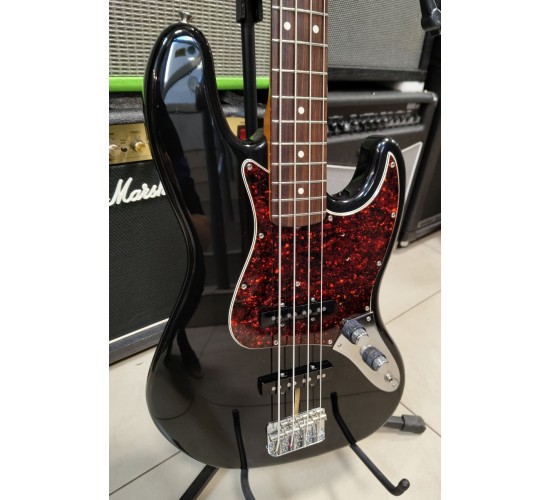Fender American Vintage '62 Jazz Bass бас-гитара, черный, США, 1996 USED