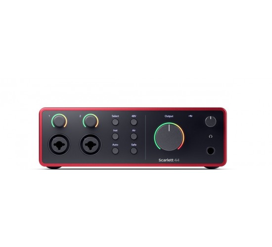 Focusrite Scarlett 4i4 4th Gen Аудиоинтерфейс USB, 4 входа/4 выхода