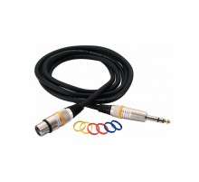 Rockcable RCL 30383 D6 F BA Кабель балансный XLR (F) - джек стерео, 3 м.