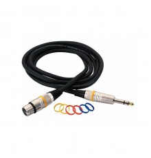 Rockcable RCL 30383 D6 F BA Кабель балансный XLR (F) - джек стерео, 3 м.
