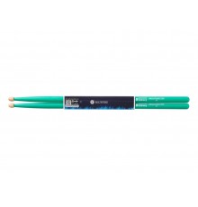HUN 10104016 Colored Series Bluefire 7A GREEN Барабанные палочки, орех гикори, зеленые
