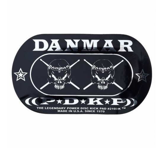 Danmar 210DKSK защитная накладка на пластик Skull, для двойных педалей