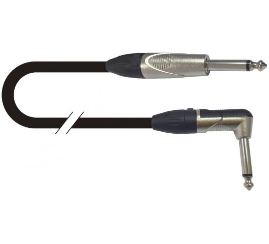 Force FGC-09/4,5L Шнур гитарный Jack1/4"(M)-Jack1/4(M) угловой