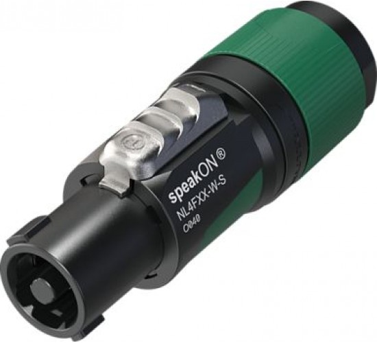 Neutrik NL4FXX-W-S кабельный разъём Speakon 4-контактный