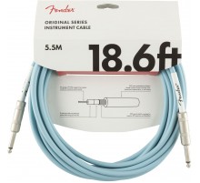 Fender 18.6 Original Instr. Cable DBL Daphne Blue инструментальный кабель, синий, длина 5,5м