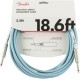 Fender 18.6 Original Instr. Cable DBL Daphne Blue инструментальный кабель, синий, длина 5,5м