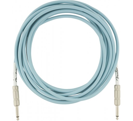 Fender 18.6 Original Instr. Cable DBL Daphne Blue инструментальный кабель, синий, длина 5,5м