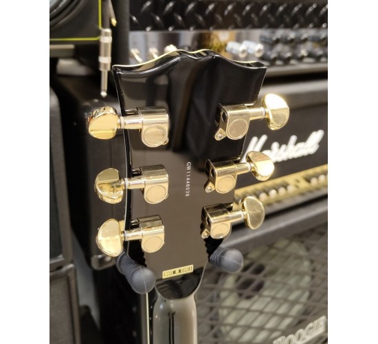 Grass Roots G-LP-60C Les Paul Custom электрогитара, цвет черный, Корея USED