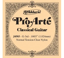 D'Addario J4503 Pro-Arte Отдельная 3-ая струна для классической гитары, нейлон