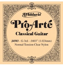 D'Addario J4503 Pro-Arte Отдельная 3-ая струна для классической гитары, нейлон