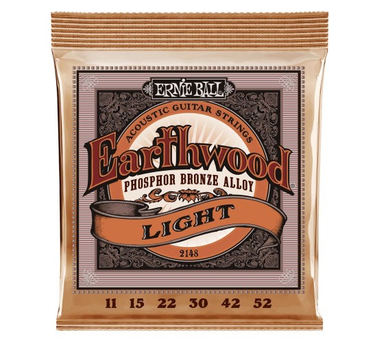 Ernie Ball 2148 струны для акуст.гитары Acoustic Phosphor  (11-15-22w-30-42-52)