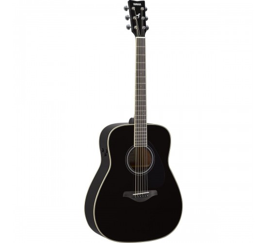 Yamaha FG-TA BL трансакустическая гитара, цвет черный