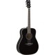 Yamaha FG-TA BL трансакустическая гитара, цвет черный