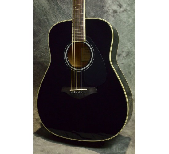 Yamaha FG-TA BL трансакустическая гитара, цвет черный