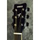Yamaha FG-TA BL трансакустическая гитара, цвет черный