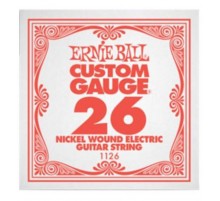 Ernie Ball 1126 струна для электро и акустических гитар. Никель, в оплётке, калибр .026