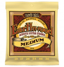 Ernie Ball 2002 струны для акуст.гитары Earthwood 80/20 Bronze Medium (13-17-26-34-46-56)
