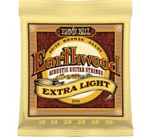 Ernie Ball 2006 струны для акуст.гитары Earthwood 80/20 Bronze Extra Light (10-14-20w-28-40-50)