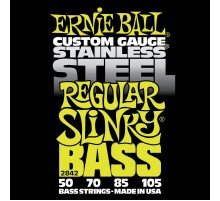 Ernie Ball 2842 струны для бас-гитары Stainless Steel Bass Regular Slinky (50-70-85-105)