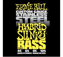 Ernie Ball 2843 струны для бас-гитары Stainless Steel Bass Hybrid Slinky (45-65-85-105)