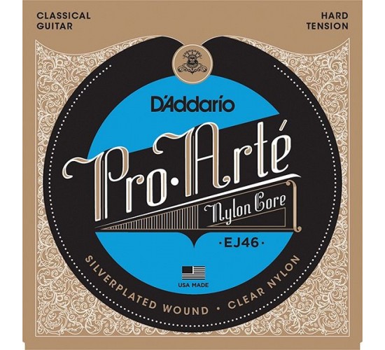 D'Addario EJ46 PRO ARTE Струны для классической гитары нейлоновые Hard
