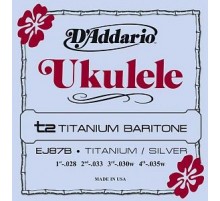 D'Addario EJ87B Titanium Комплект струн для укулеле баритон