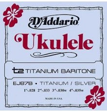 D'Addario EJ87B Titanium Комплект струн для укулеле баритон